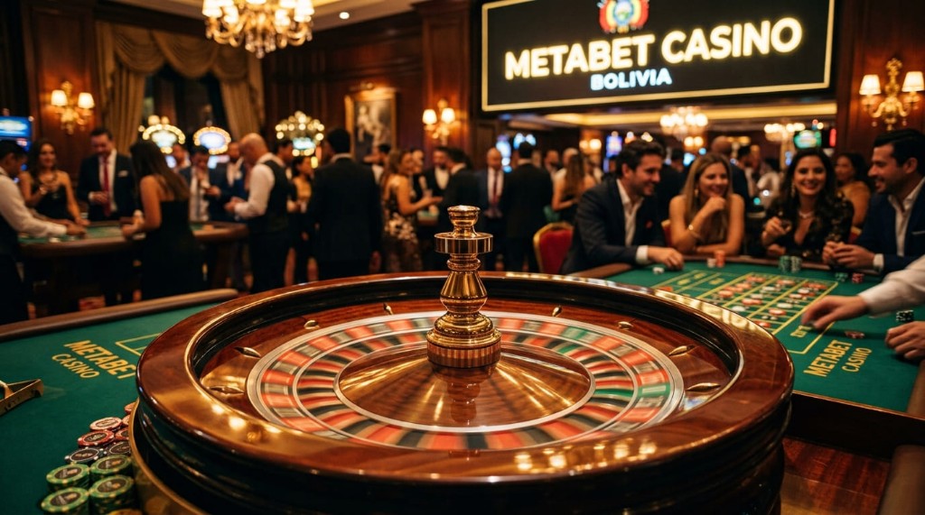 Ruleta Metabet Casino Bolivia en salón premium